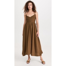 En Saison Women's Bree Midi Dress, Olive, Brown, S