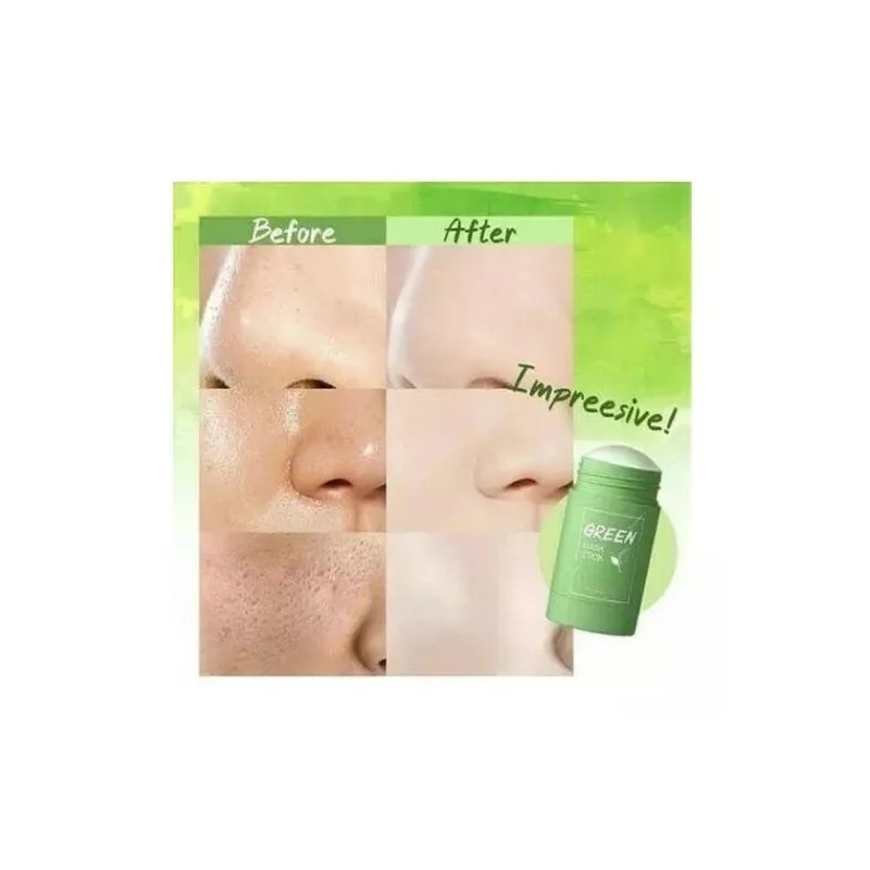 Green Mascarilla Barra Té Verde Original Anti Acné Granos Puntos