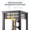 StarTech.com 2.4 x 3.9in Vertical Cable Management D Ring -