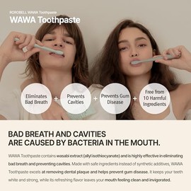 ROROBELL- “Pasta de dientes Wawa hecha para el mal aliento de mi novio, dientes sensibles, mejora de problemas de encías/P