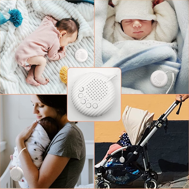 White Noise Machine, Xkey Portable Sound Machine with 10 Natural