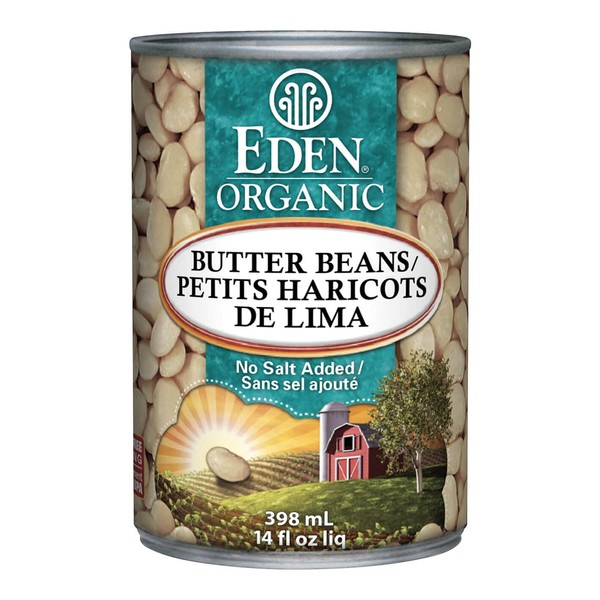 Eden Foods Butter Beans, Baby Lima, 398ml