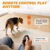 PETSWEET Remote Control Dog Toy Ball, Interactive Self Bouncing E-TPU