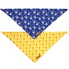 Realeaf Easter Dog Bandanas 2 Pack, Triangle Reversible Pet Scarf