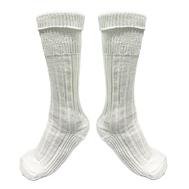 HAAUR TRADERS Mens Traditional Scottish Kilt Hose,Scottish Ribbed Socks For Mens Wool Blend Cuff Over Your Kilt Hose