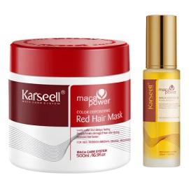 Karseell Mascarilla Reparadora Para El Cabello Rojo+ Aceite