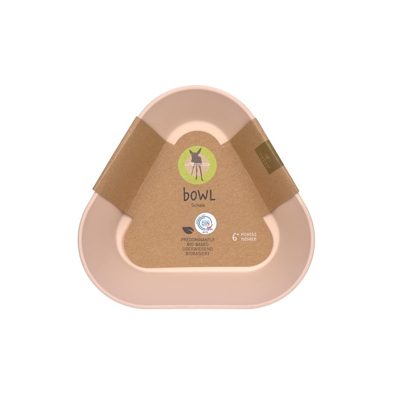 LÄSSIG Children's Bowl without Melamine, BPA-Free, Made from Biocomposite/Bowl Geo,
