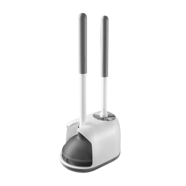 Eyliden Toilet Plunger and Brush, 2 in 1 Toilet Bowl