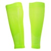 Calf Compression Sleeves (Neon yellow/Light blue 1 Pair, Large)