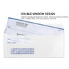 HERKKA #8 Double Window Security Check Envelopes, No.8 Double Window