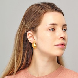 Water Drop Gold Earrings for Women,Lightweight Teardrop Earrings For Women,Hypoallergenic Chunky Gold Earrings,Big Dangle Earrings Fashion Jewelry Gift
