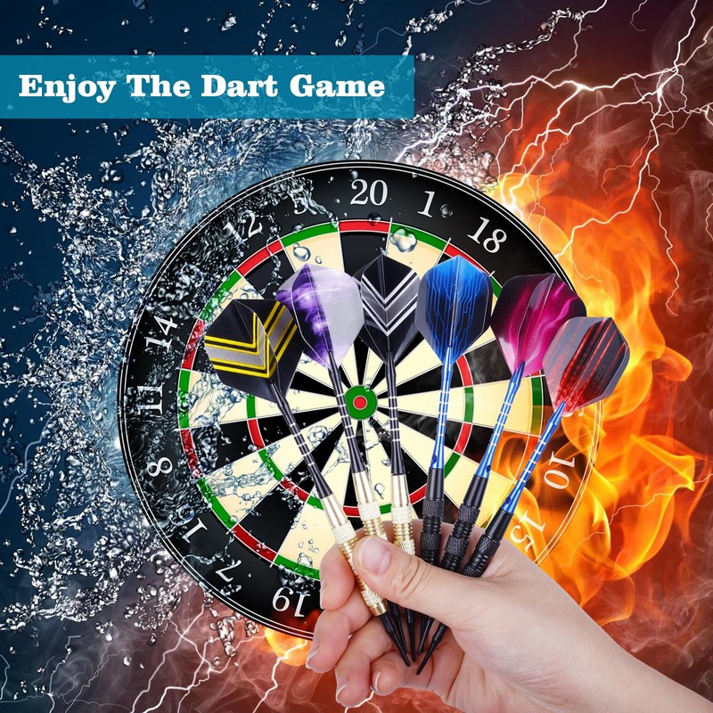 Deetenks 90PCS Dart Flights 18 Sets Durable Standard Dart Flights