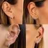 Gokeey Tragus Earrings for Women, Hypoallergenic S925 Sterling Silver Hoop