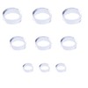 sowaka 9 Pcs Display Stands Acrylic Clear Small Round Baseball
