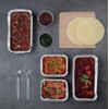 50 Clear Plastic Forks Strong Heavy Duty (Washable & Reusable)