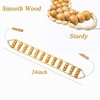 Hovom Wood Back Massage Roller Rope Tool,Lymphatic Drainage,Wood Therapy Massage