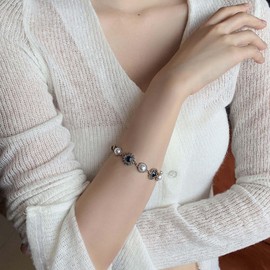 72ore Pearl and Diamond Bracelet Luxury Beaded Chain Wedding Travel Holiday Elegant Outfits Accessories Trendy Stuff Gifts