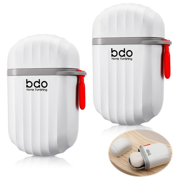 Umorismo 2 Pcs Travel Soap Dishes with Lid, Soap Boxes