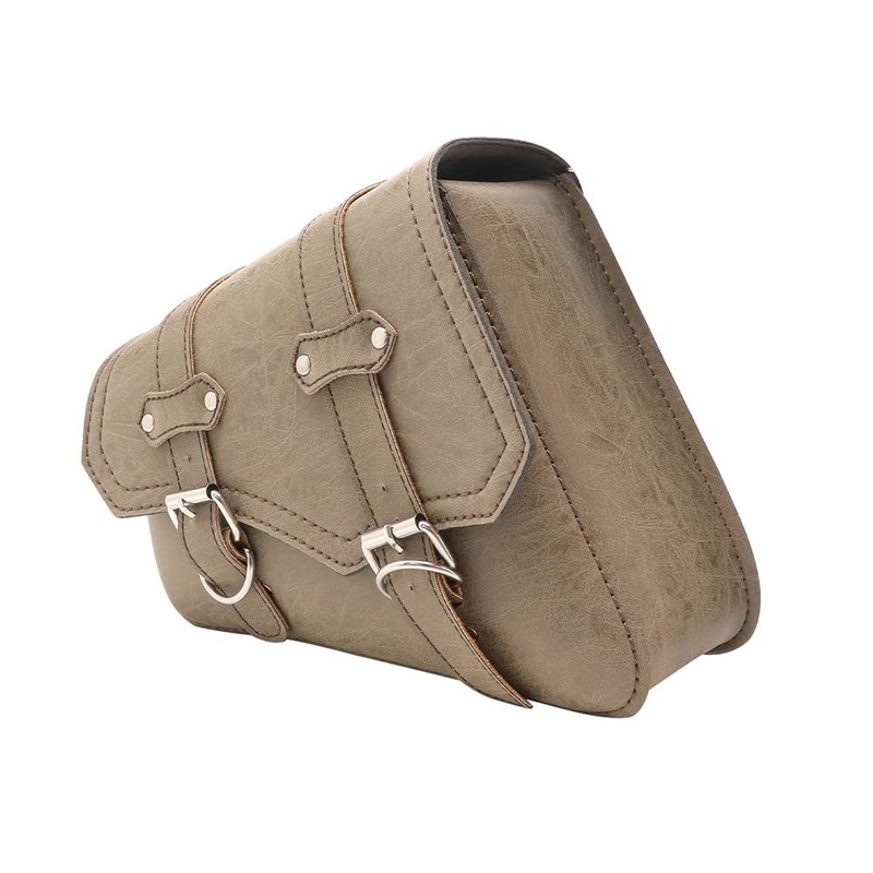 evomosa Motorcycle Saddle Bag PU Leather Universal Motorcycle Tool Bags