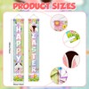 Happy Easter Porch Banner Bunny Egg Rabbit Daisy Party Front
