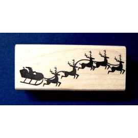 dragonflylaser P22 Santa Claus rubber stamp WM