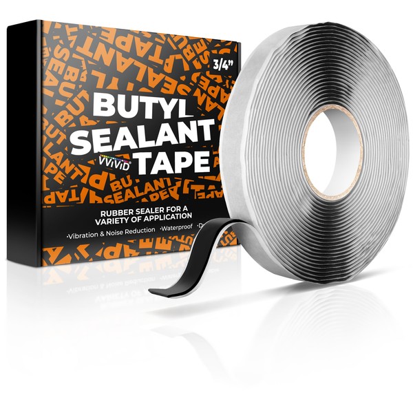 VViViD Premium Butyl Sealant Tape, Durable Rubber Sealer, Waterproof, Weatherproof,