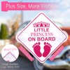 cobee Car Safety Warning Signs Sticker, 2 Pcs Little Princess