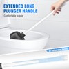 uptronic Toilet Plunger with Holder, Unique Plunger with All-Angle Design,