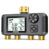 Insoma 4 Zones Sprinkler Timer with Brass Inlet & Outlet,