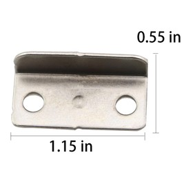 ZHYOHEN 10PCS Home Office Cabinet Drawer Door Furniture Connectors 30x14x9mm Hardware Fastener Metal Beveled Latch Plate Suitable for Closets Balcony Sliding Gate Window