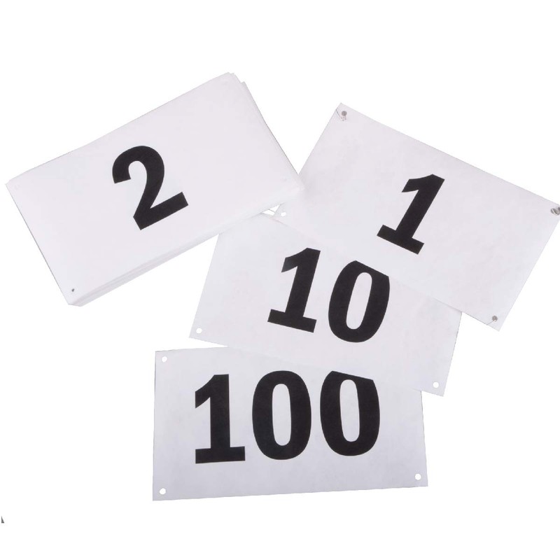 Azarxis Running Bib Competitor Numbers with Safety Pins, Tyvek Tearproof