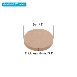 PATIKIL 2" Round Pottery Wheel Bat, 4 Pcs Pottery Bats for Pottery Wheel 1/3 Thick Clay Throwing Bats