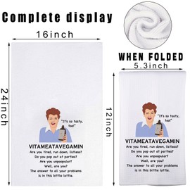 JNIAP Lucy Kitchen Towel Lucy Vitameatavegamin Gift Lucy Fans Gifts Lucy Sitcom Dish Towel (so Tasty kt)