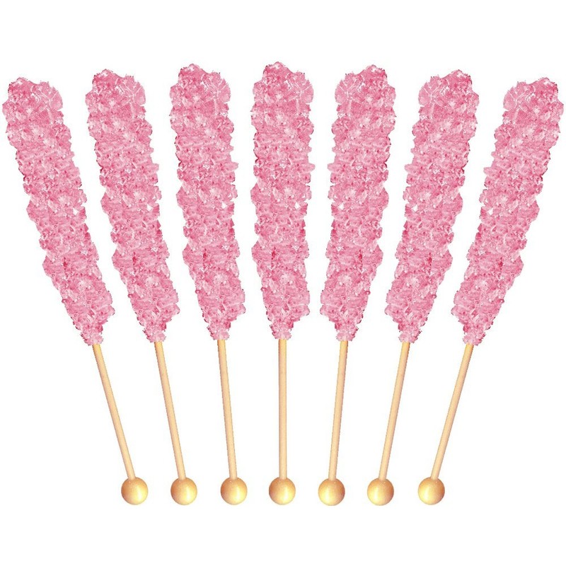 Buffalo Bills Cherry (Pink) Rock Candy On A Stick (36-ct