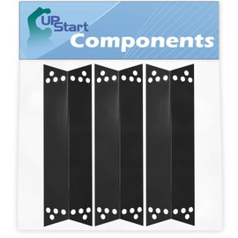 3-Pack BBQ Grill Heat Shield Plate Tent Replacement Parts for Kenmore 415.16106210 - Compatible Barbeque Porcelain Steel Flame Tamer, Guard, Deflector, Flavorizer Bar, Vaporizer Bar, Burner Cover 15"