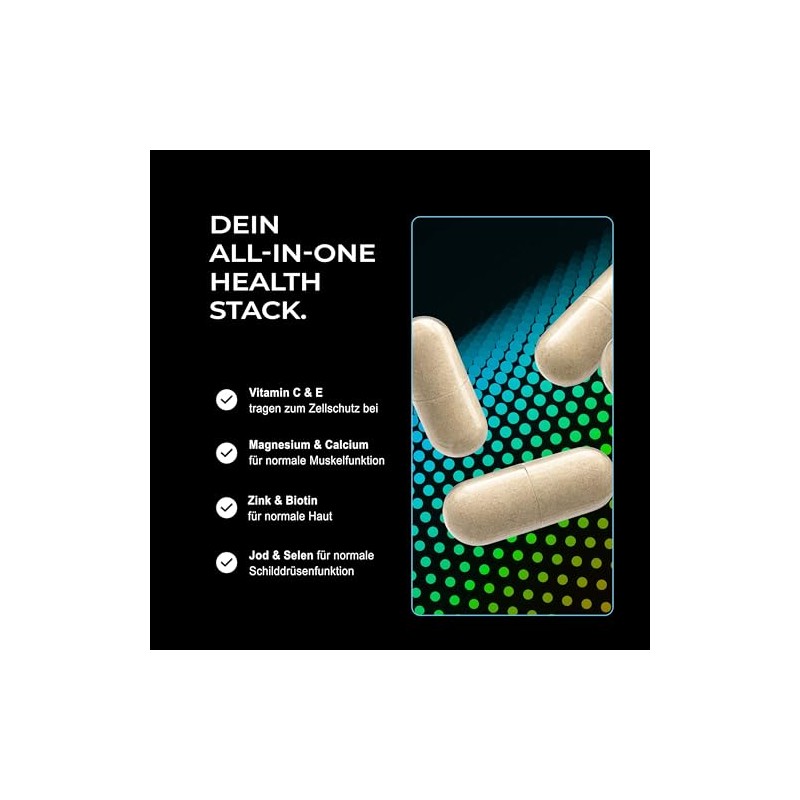 Neosupps Health Stack All-in-One Multivitamin High Dose + Q10 &