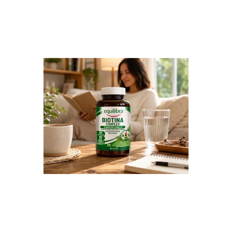 Biotina Complex Equilibra 90 Cáps Fuerza Cabello Anticaída