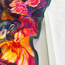 FONYVE 100% Mulberry Silk Scarf for Hair - 27" Square Head Scarf for Women - Lightweight Neck Scarf with Gift Packed