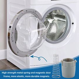 2pcs Washing Machines For Magnetic Door Plunger Replacement Parts With Spring Repair(COLOR:Grey)