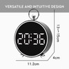 Bay Breeze Vintage Round Digital Clock for Bedroom, Home Alarm