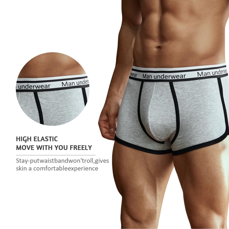 CINVIK Men's Boxer Briefs Performance Underwear Mens Cotton Boxer Briefs