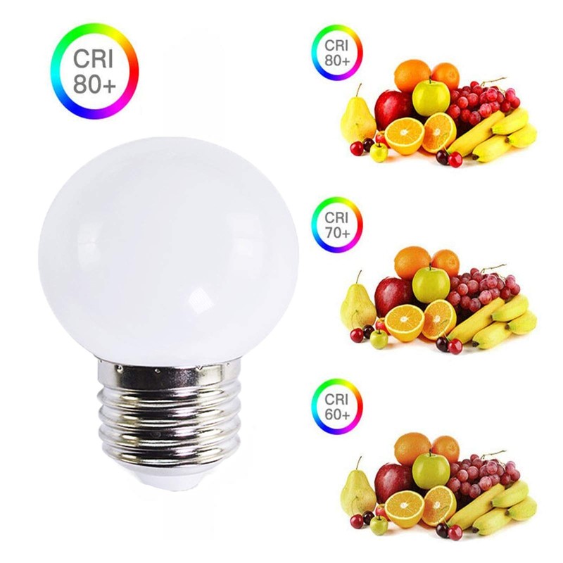 Lxcom Lighting G45 LED Bulb 5W Globe Vanity Light Bulb
