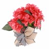 Red Geranium Barrel Wreath Front Door Red Geranium Basket Wreath