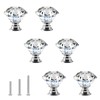 ShipeeKin Crystal Glass Cabinet Knobs, Chest of Drawers, Furniture Knobs,