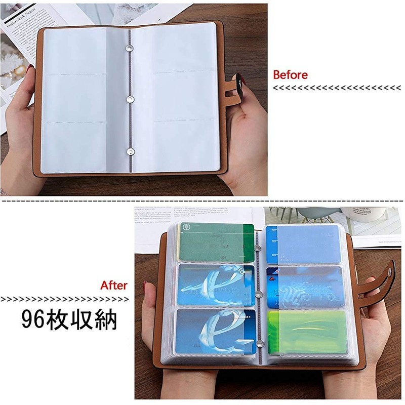 JERLA Card Case, Credit Card Case, Card Holder, Large Capacity,