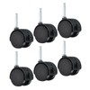 PATIKIL 2 Inch Swivel Stem Casters, 6 Pack Nylon 360