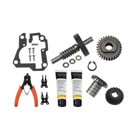 Worm Gear Kit 9706529, 9709511, 9703337, 9709231 Compatible With Whirlpool/KitchenAid 5QT & 6QT Stand Mixer with Worm Gear, Food Grade Grease, Retaining Ring Pliers, Mixer Bevel Gear Kit etc