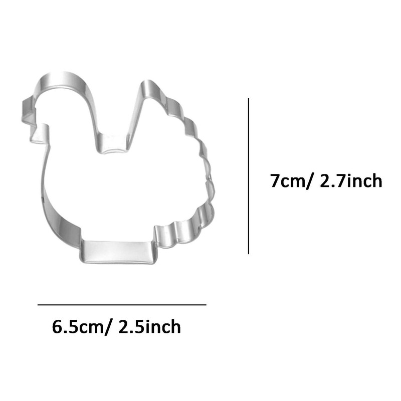 WDYJMALL Chicken Turkey Shaped Cookie Cutter