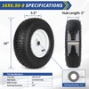 GICOOL GICOOL 16x6.50-8 Riding Lawn Mower Rubber Tire and Wheel,