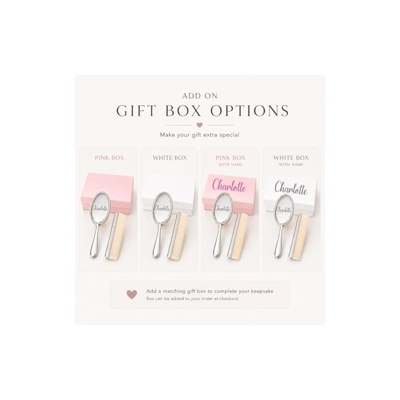 Custom Silver Baby Brush Set – First Birthday Heirloom Gift